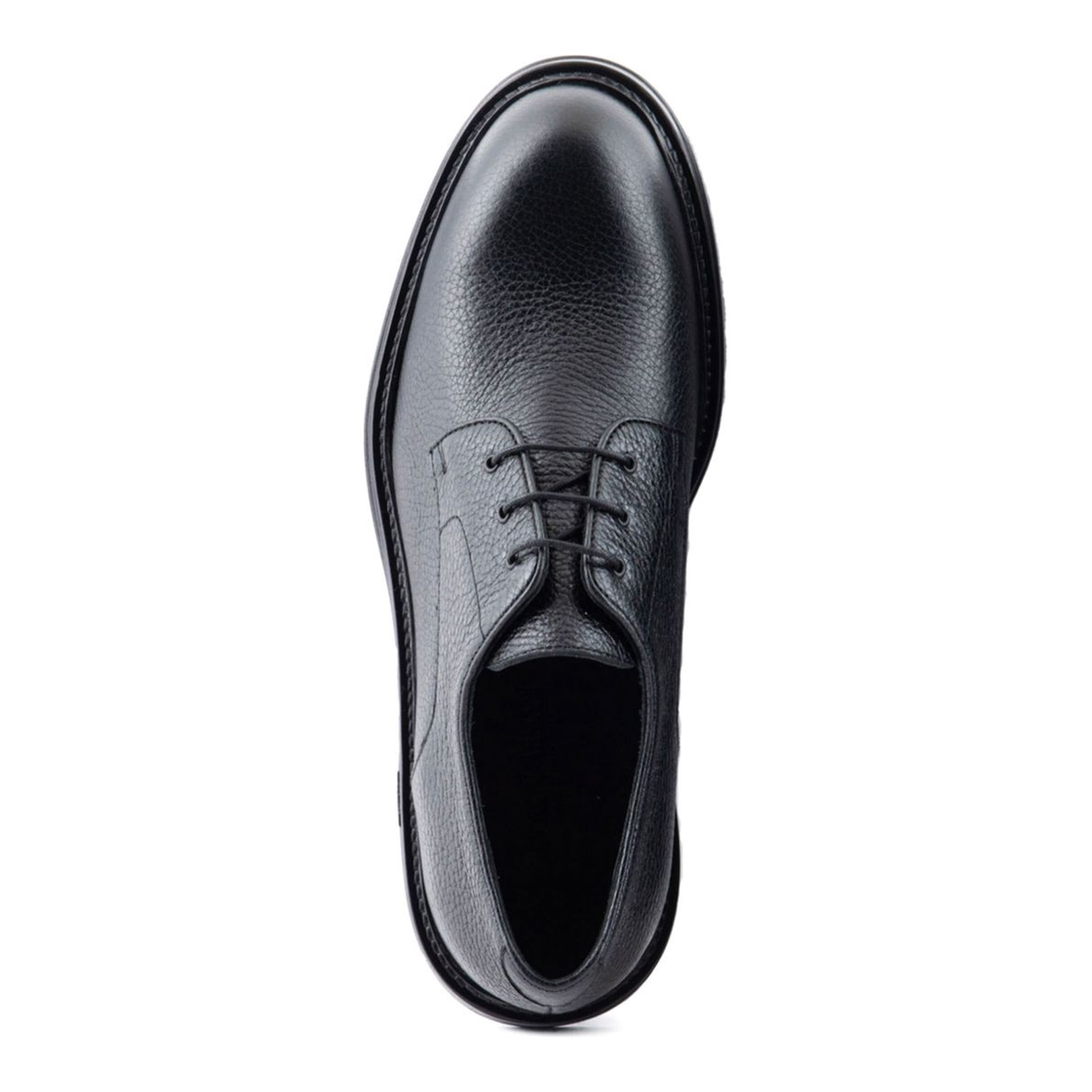 Pebbled Leather Derby Shoes