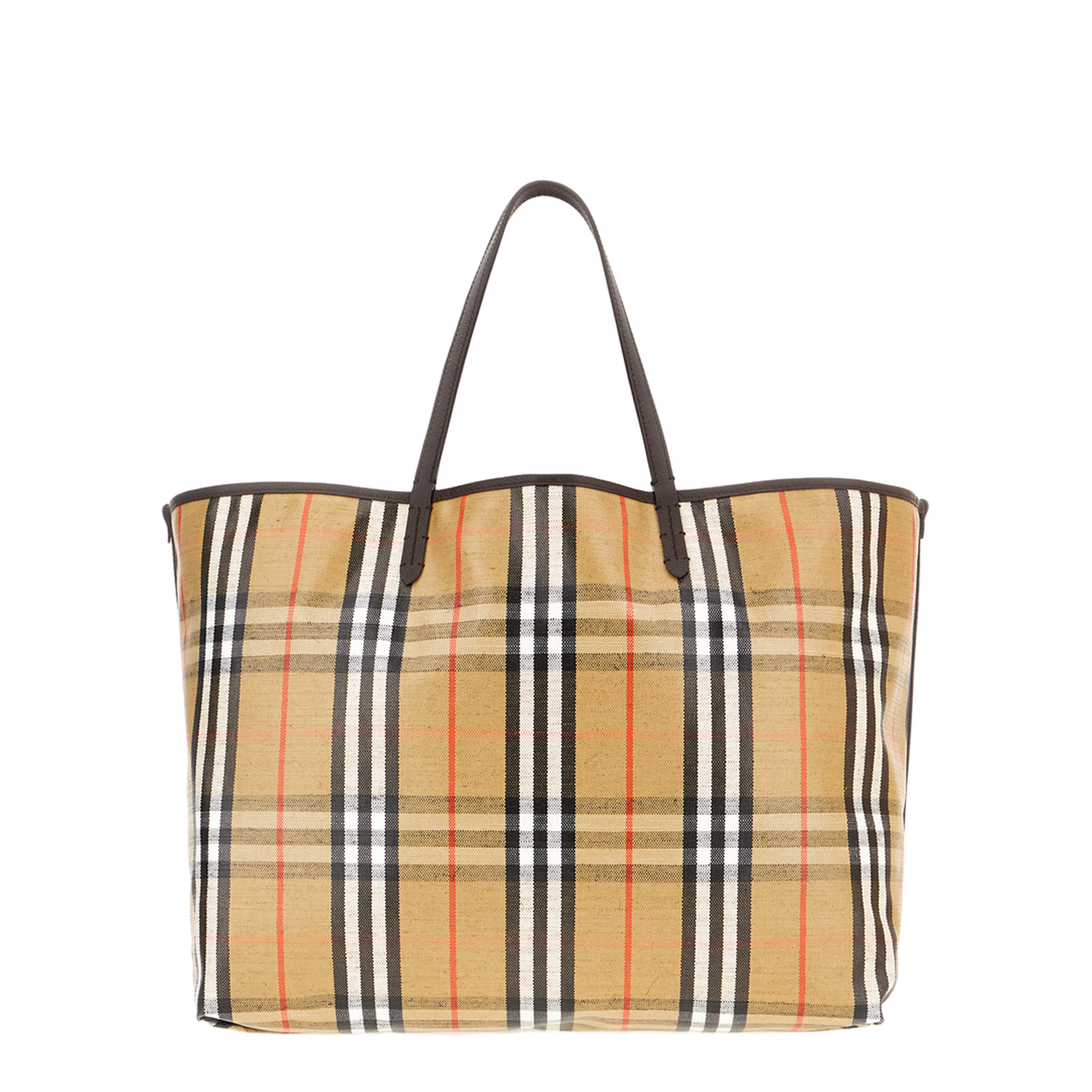 Embroidered Canvas Large Highlands Shopping Bag