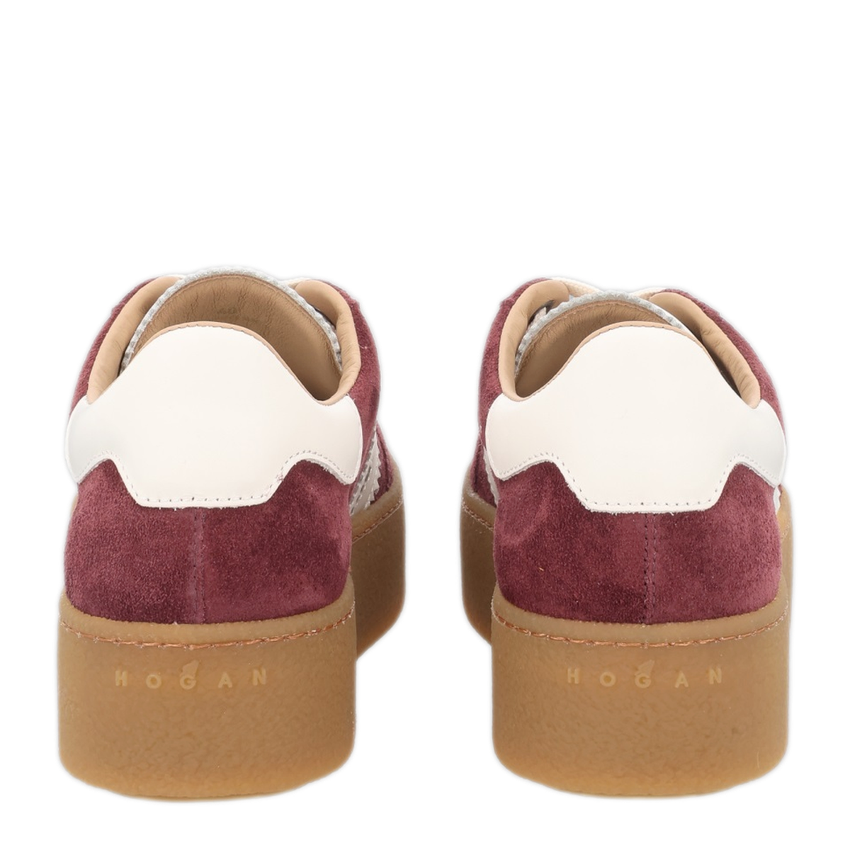 Burgundy Suede Sneakers