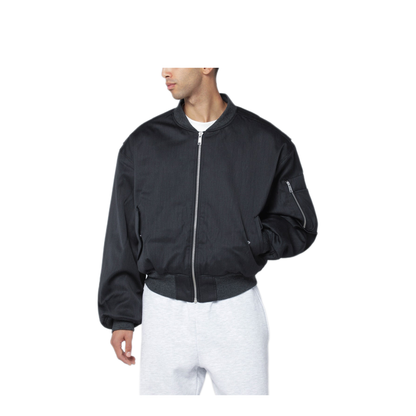 MAYFEYR - Entire Studios - Grey Wool Blend Bomber Jacket - ESU-W25-1048WOGR