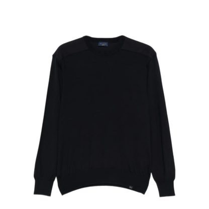 MAYFEYR - PAUL & SHARK - Crewneck Wool Sweater With Inserts - 15311075050