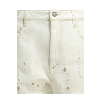 MAYFEYR - Isabel Marant - Aecia Five Pocket Shorts - 26ESH0300FAD2H01I20WH