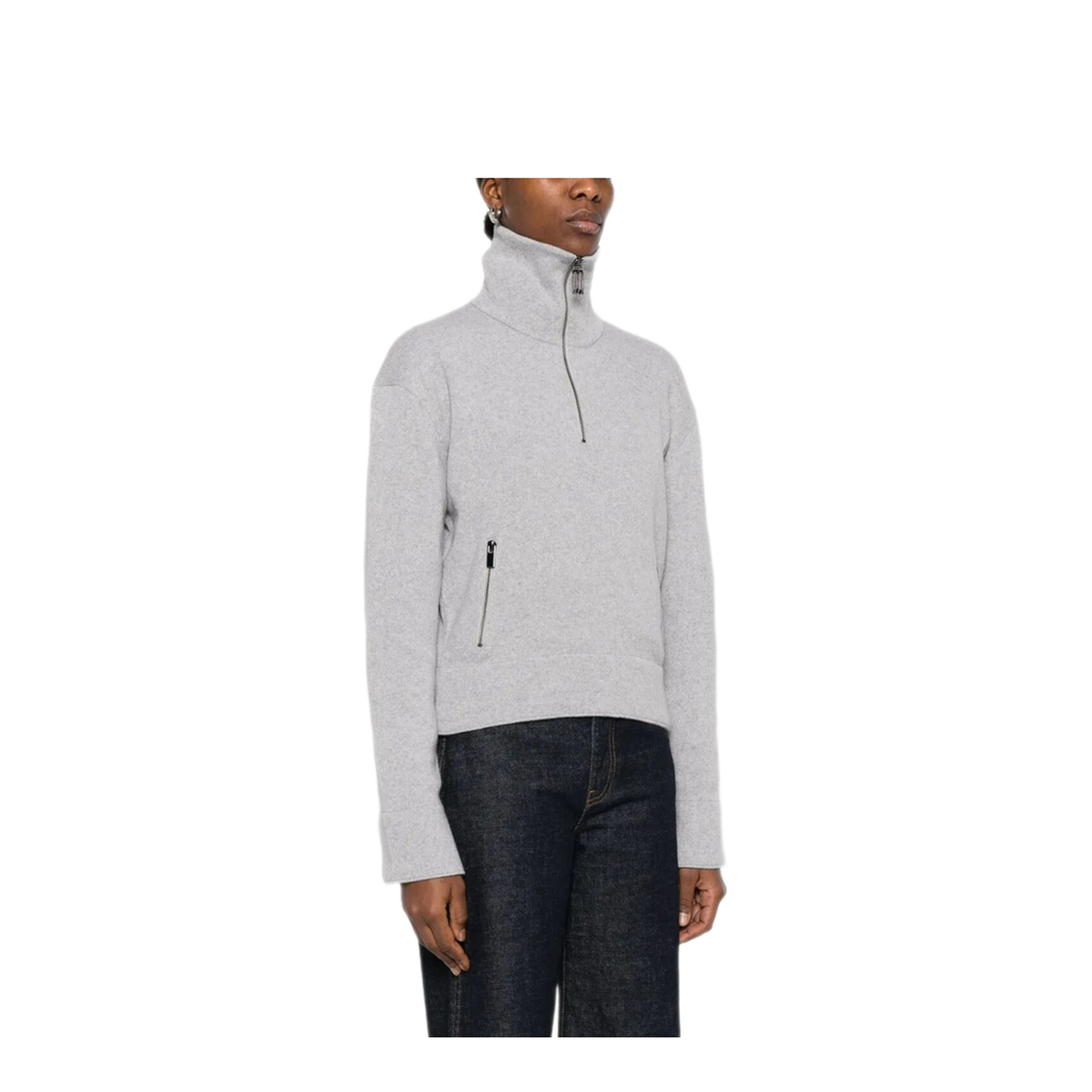 MAYFEYR - Victoria Beckham - Half-Zip Milano Wool Blend Jumper - 1126KJU006866A2456