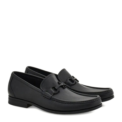 MAYFEYR - Ferragamo - Leather Loafers With Gancini Buckle - 0294570791770