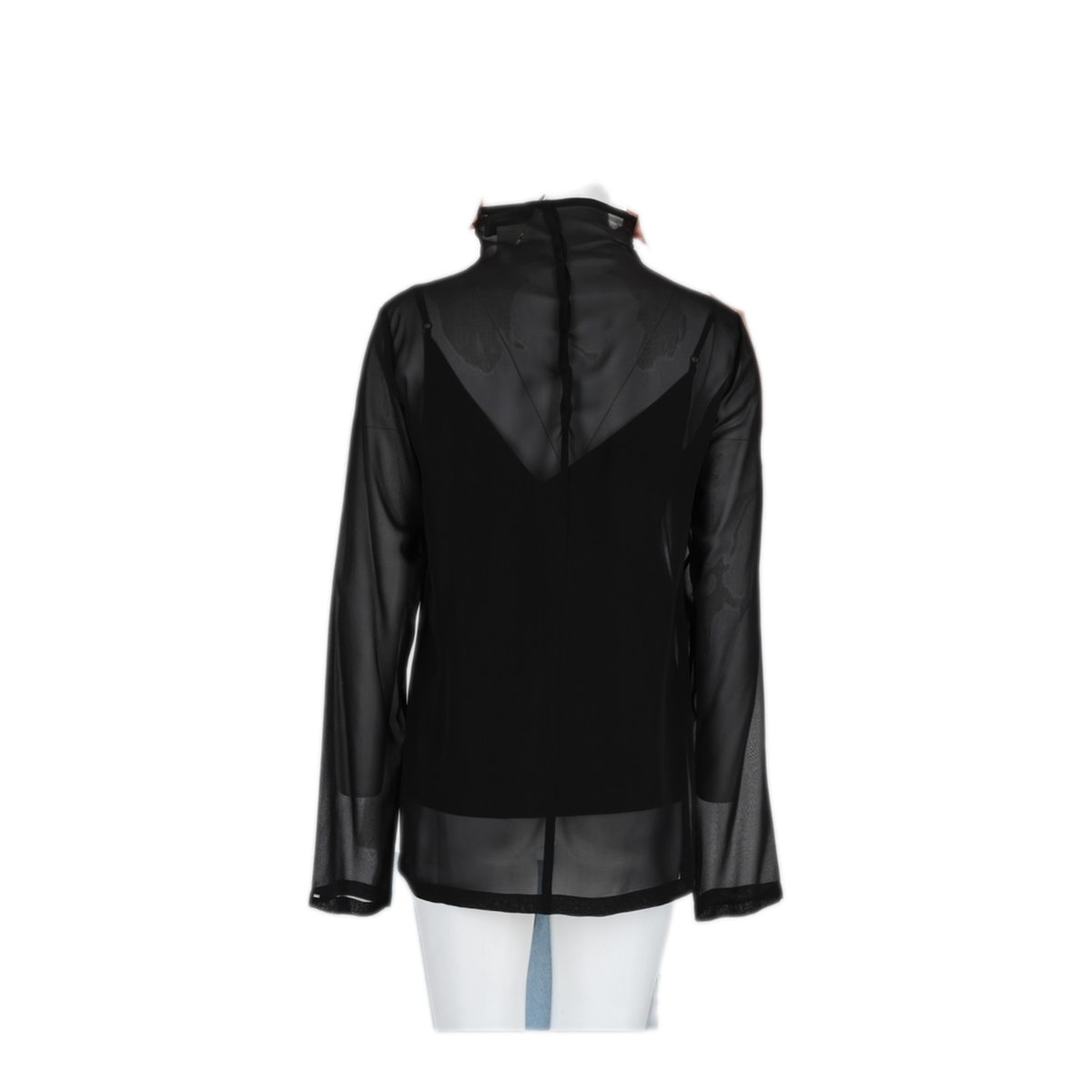 MAYFEYR - Sportmax - Black Shirt 100 Seta - 2622266012600056003