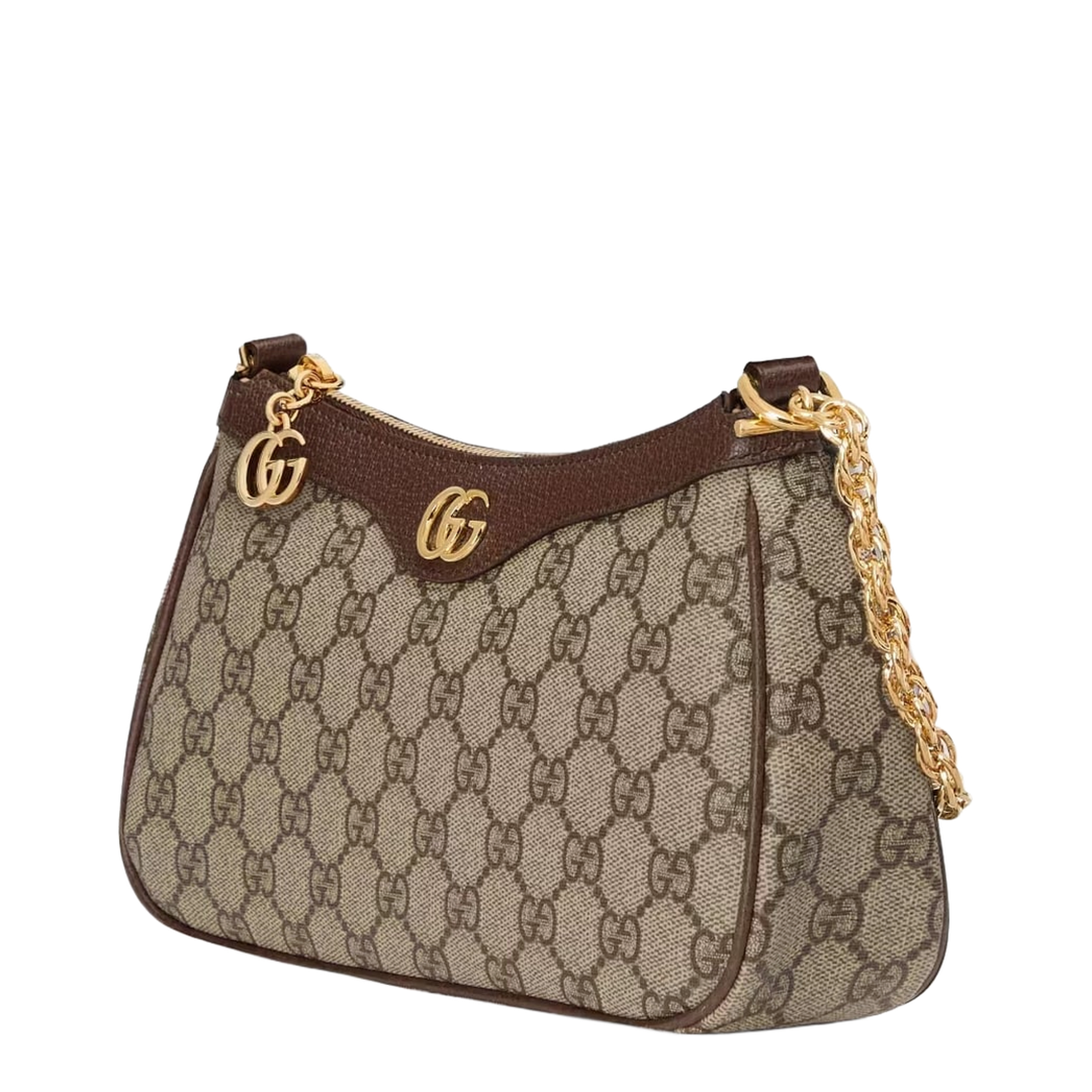 Ophidia Mini Leather Bag - Brown