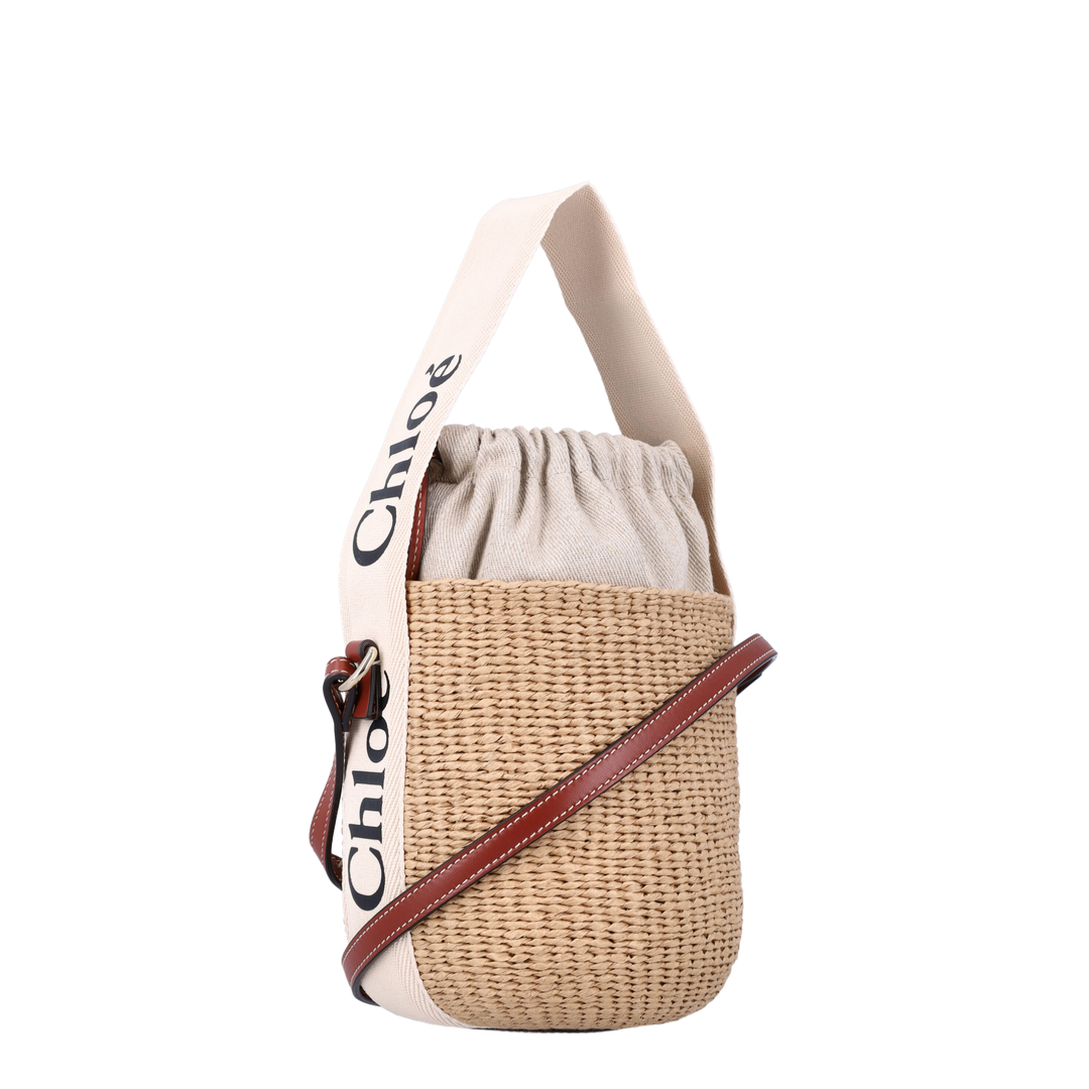 Small Woody Basket in Natural Fibers