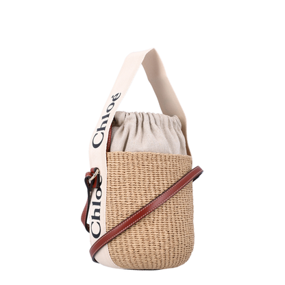 Small Woody Basket in Natural Fibers