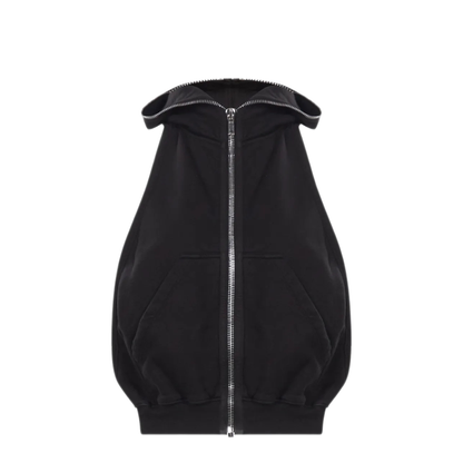 MAYFEYR - Rick Owens - Hooded Zip Sleeveless Sweater - DS02F6121F09