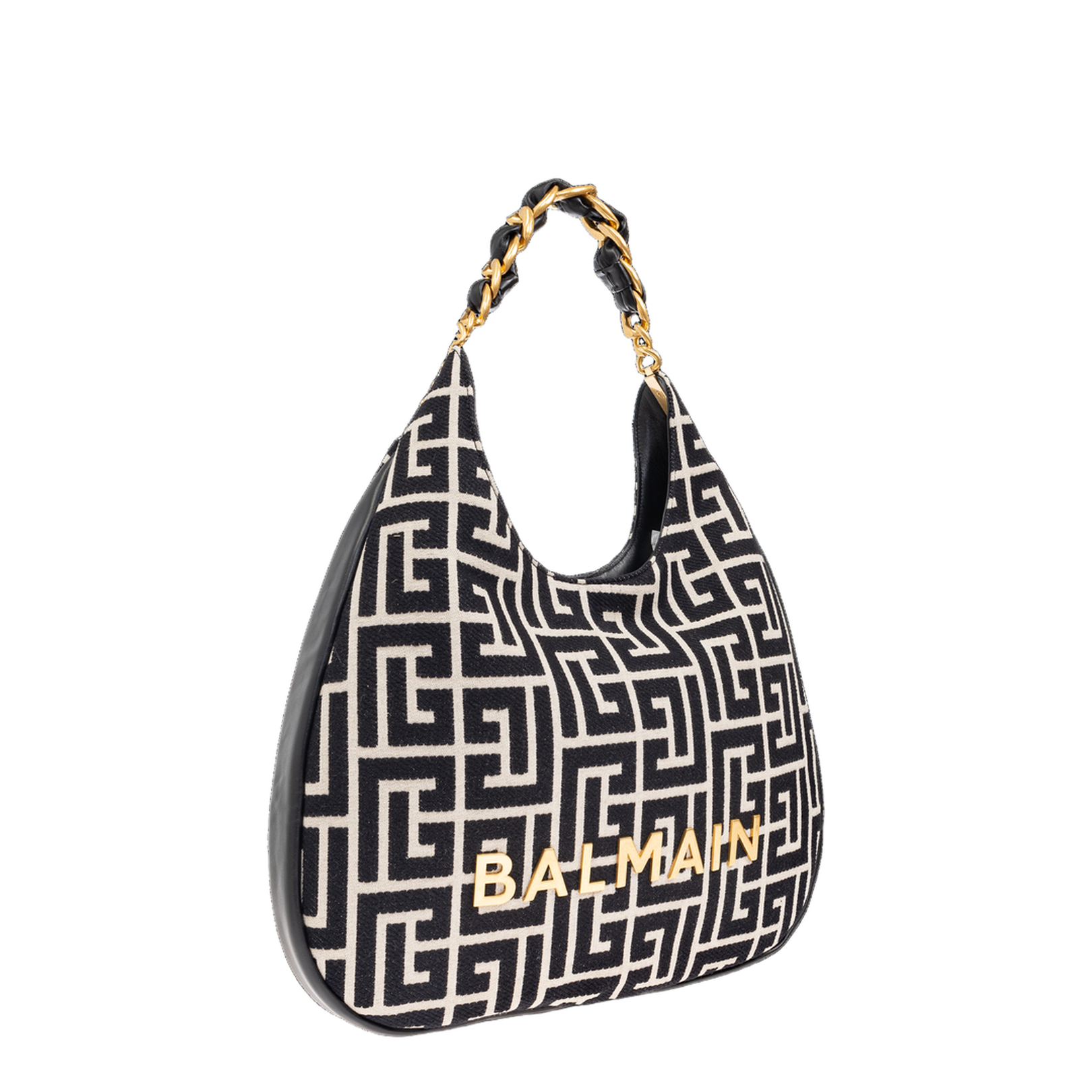 1945 Soft Hobo Large Monogrammed Jacquard Tote Bag