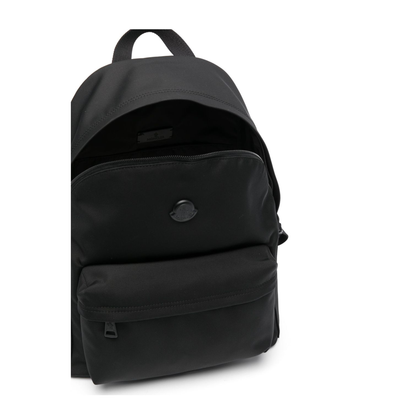 New Pierrick Metal Logo Backpack - Black