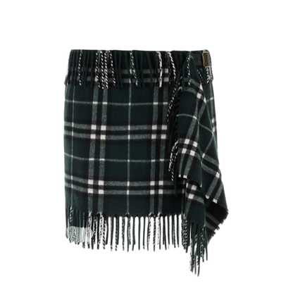 MAYFEYR - Burberry - Embroidered Wool Blend Mini Skirt - 8099714C1221