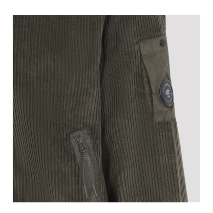 MAYFEYR - C.P. Company - Corduroy Full Zip Sweatshirt - 21CMSS221A110472G683