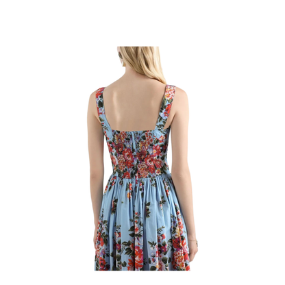 MAYFEYR - Dolce & Gabbana - Flower Bouquet-Print Cotton Long Dress - F6TTHTHS5UU