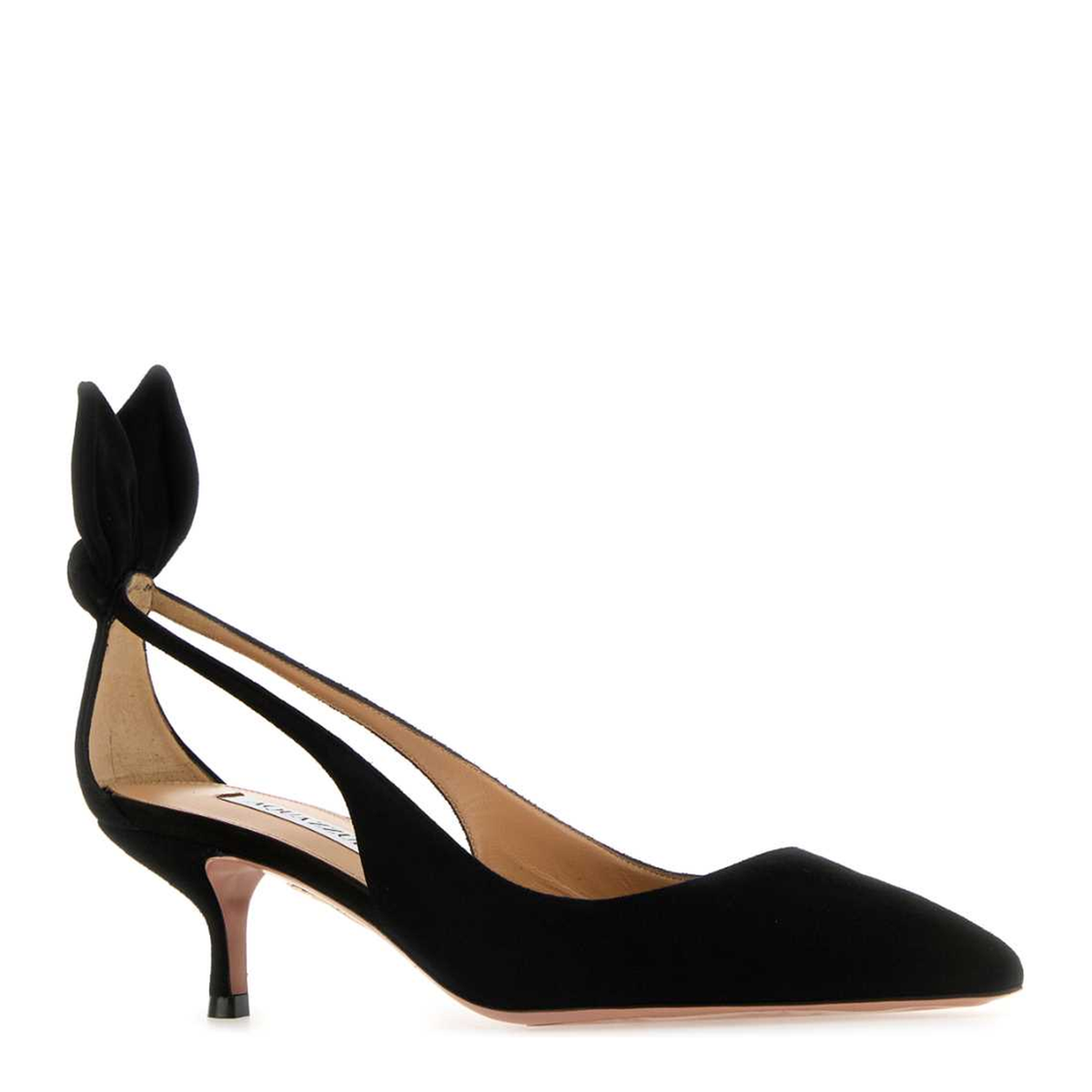MAYFEYR - Aquazzura - Bow Tie Pump 50 - DENMIDP2SUEBLACK