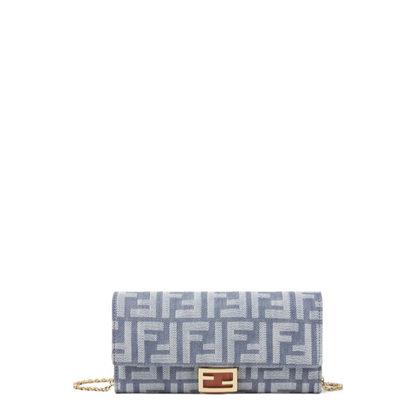 Baguette Canvas Crossbody Bags - Blue