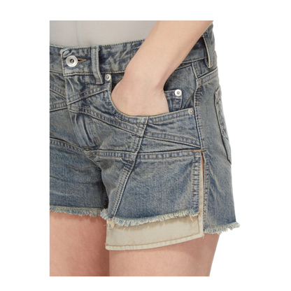 MAYFEYR - Rick Owens - Denim Shorts With Six Pockets - DS02F6300DMIET256