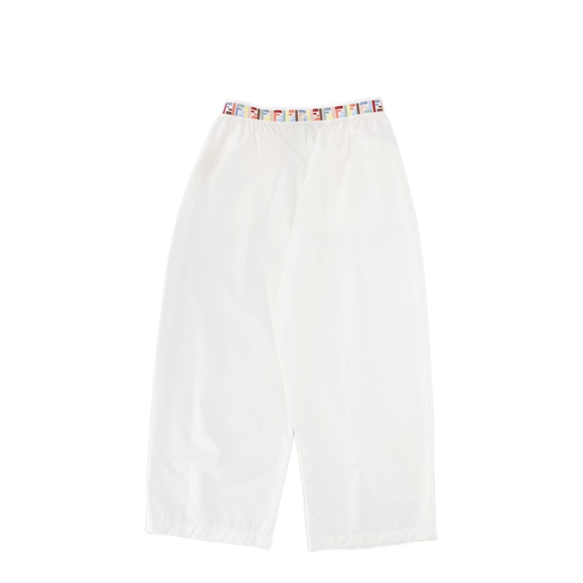 MAYFEYR - Fendi - Cotton Trousers With Ff Logo Waist - JFF404KAEXZF0TU9