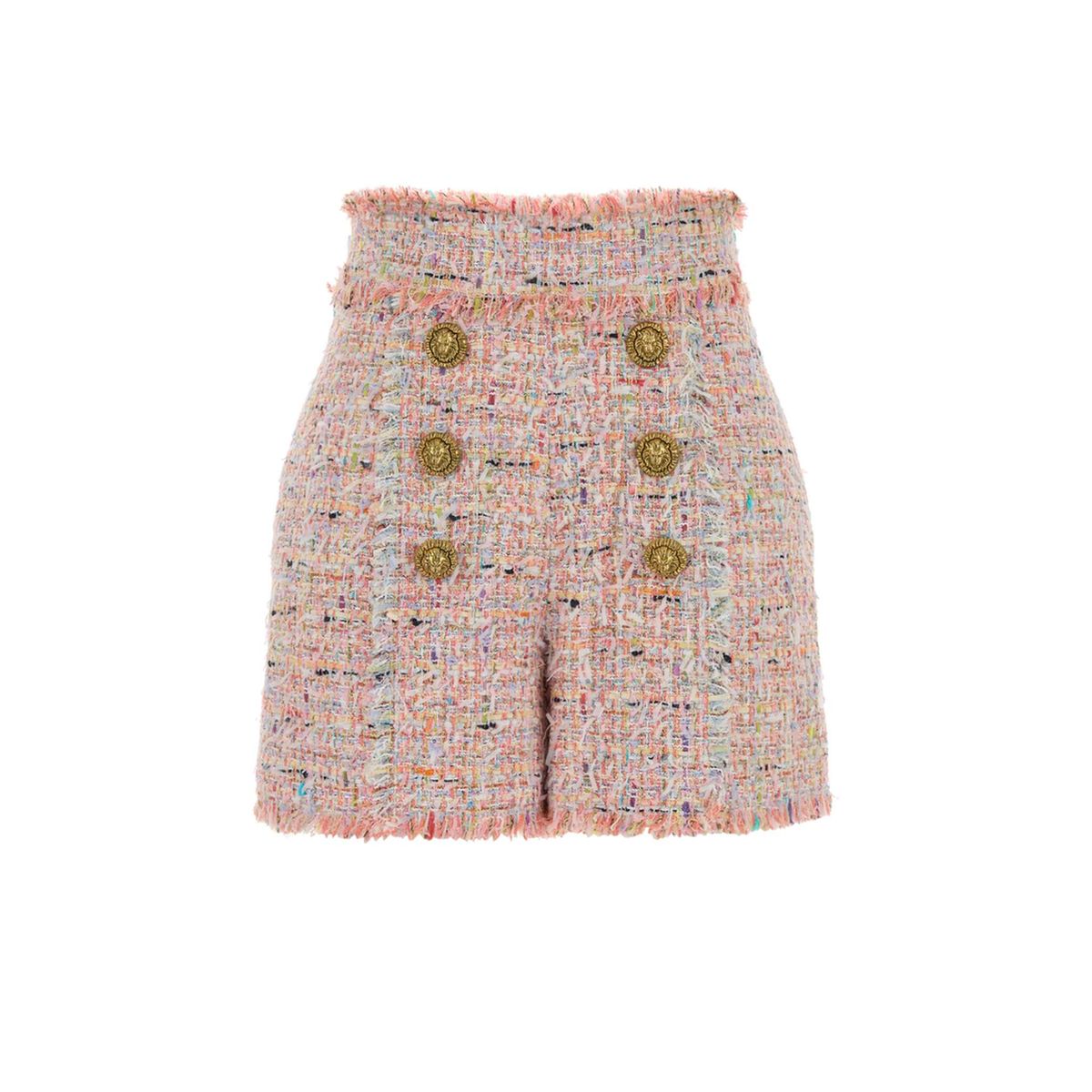 MAYFEYR - Balmain - Multicolor Tweed Shorts - HF1PA313XM17AAA