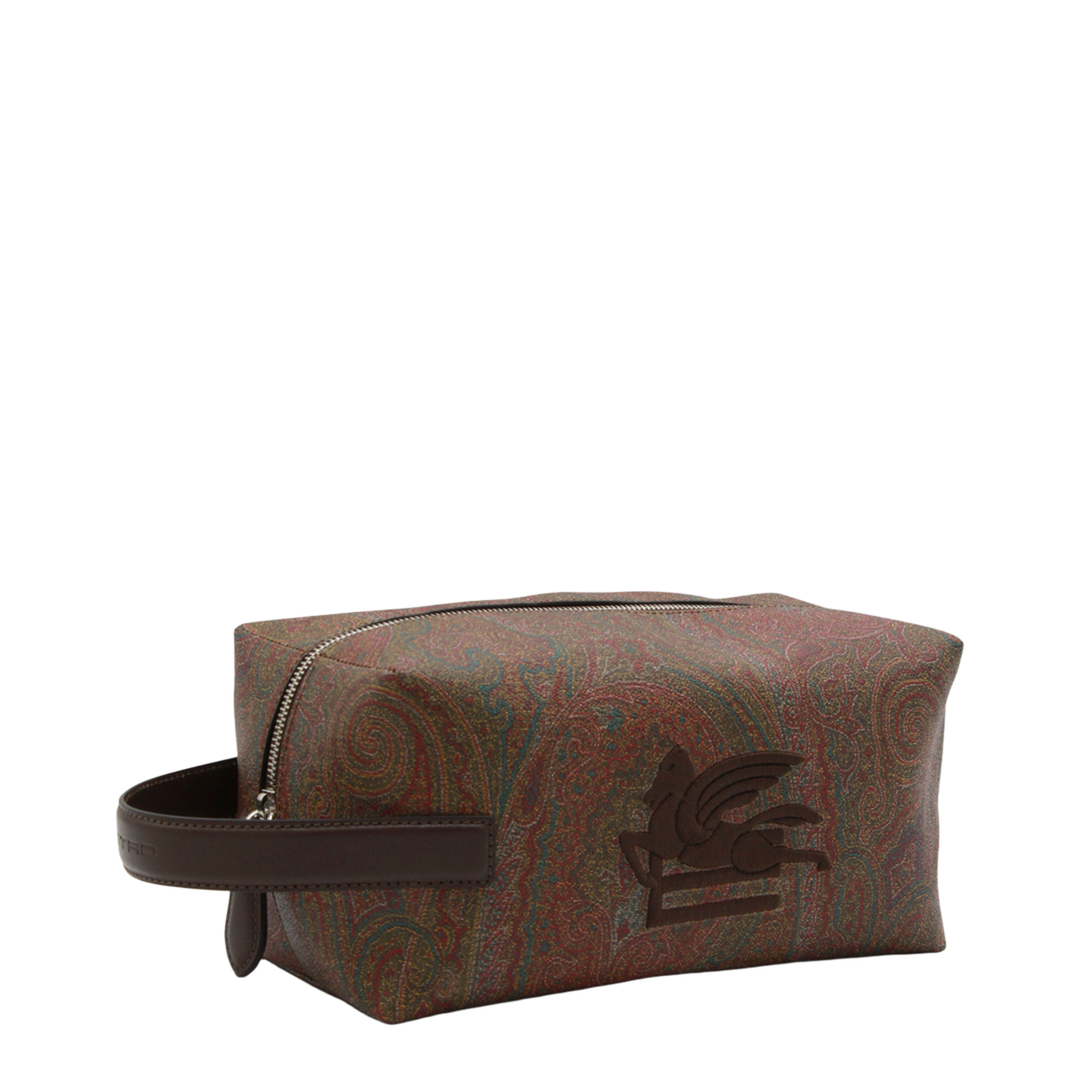 Arnica Medium Paisley Jacquard Pouch - Brown