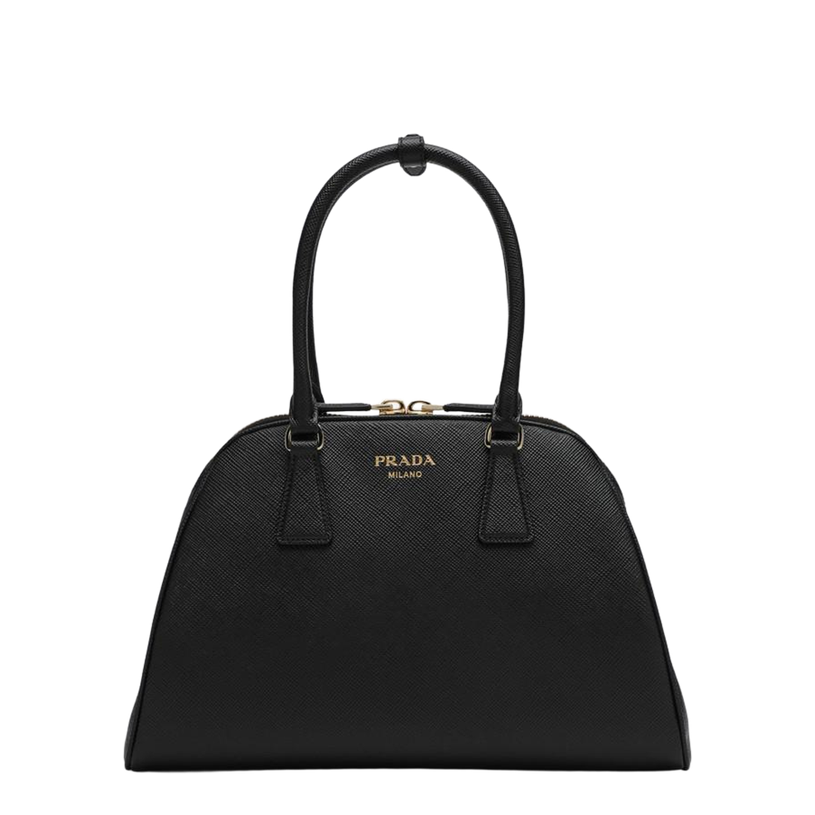 Black Medium Saffiano Leather Bag