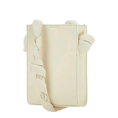 Ivory Leather Tangle Shoulder Bag