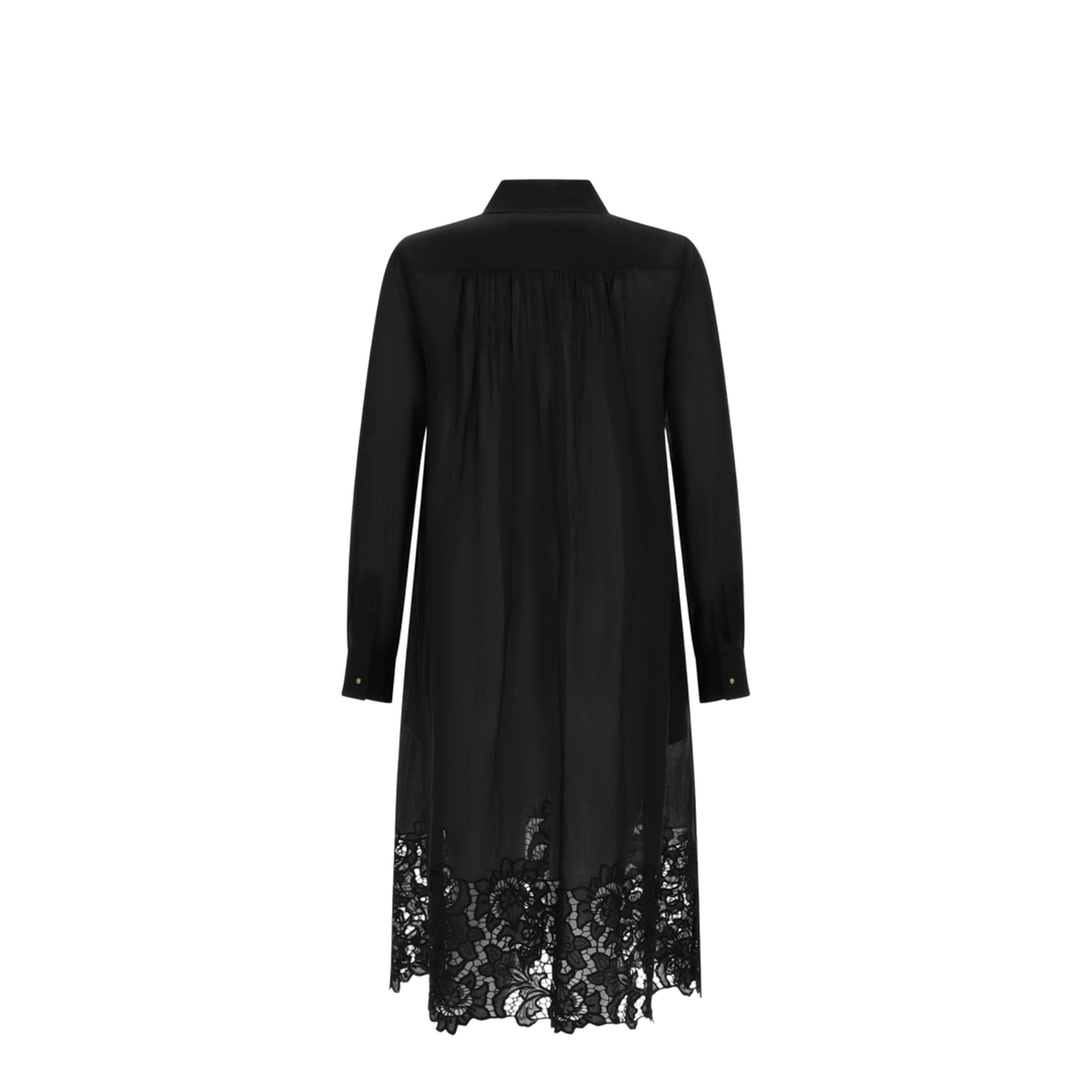 Embroidered Shirt Dress