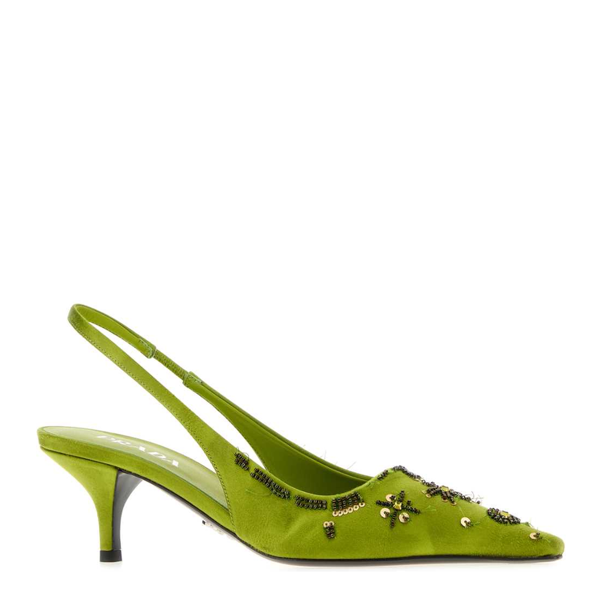 MAYFEYR - Prada - Green Satin Pumps - 1I639OF055A17F0613
