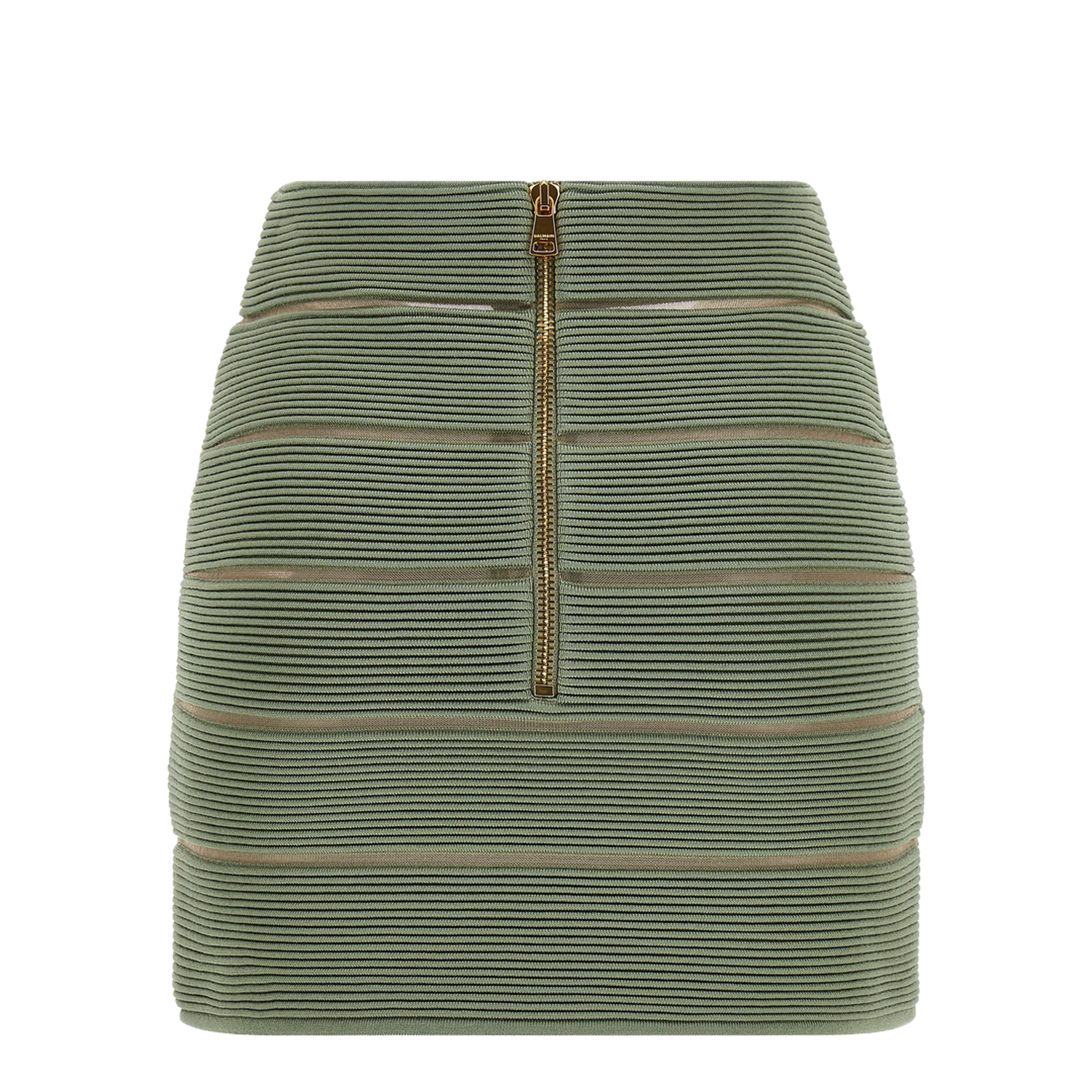 V-Shaped Waist Skirt Green