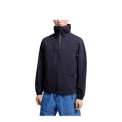Hooded Shell Jacket - Navy Blue