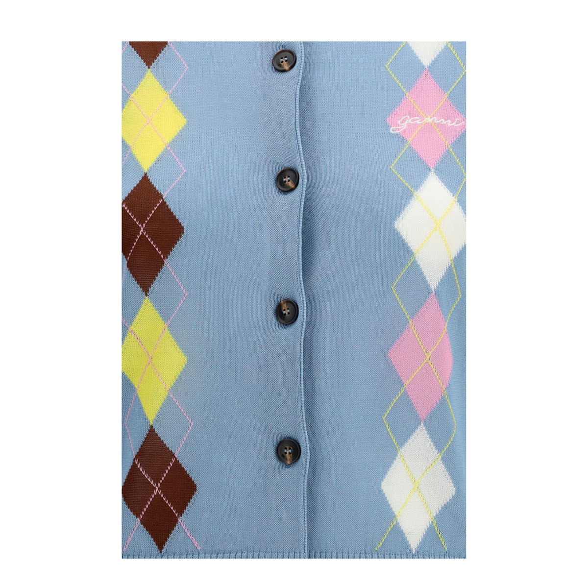 MAYFEYR - Ganni - Diamond Pattern Cardigan - A1160009326