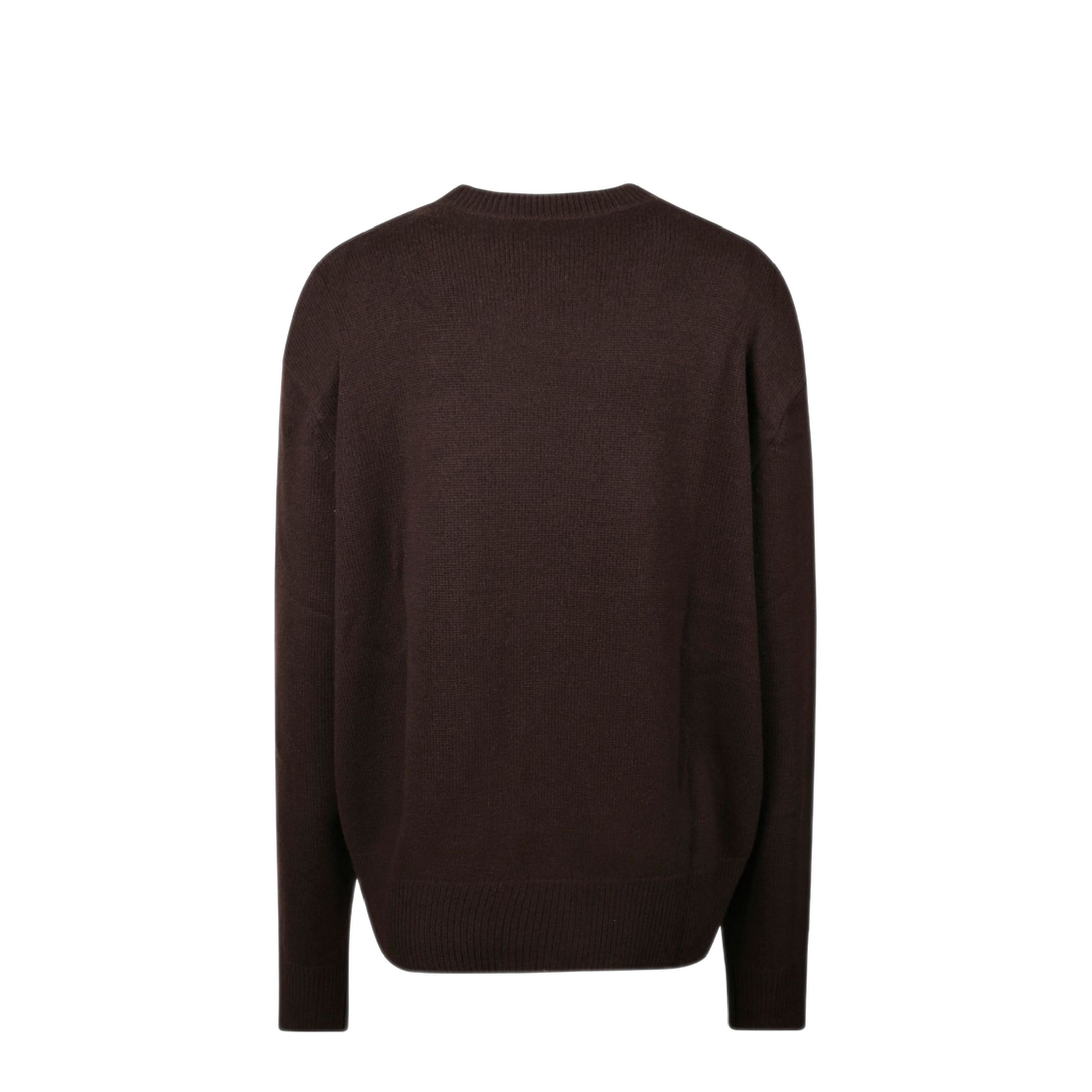 MAYFEYR - THE FRANKIE SHOP - Brown Knit Oversized Sweater - KNFS21174201DARKBROWN