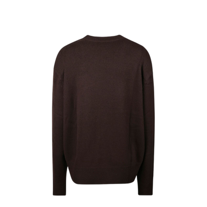 MAYFEYR - THE FRANKIE SHOP - Brown Knit Oversized Sweater - KNFS21174201DARKBROWN
