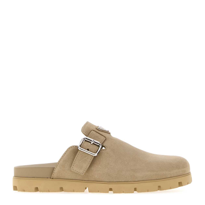 MAYFEYR - Prada - Sand Suede Slippers - 2S3003FG000054F0F24