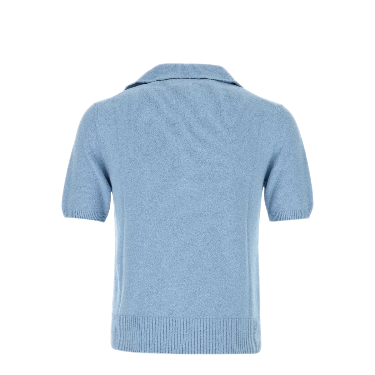 MAYFEYR - Dolce & Gabbana - Light Blue Cotton Blend Polo Shirt - GXZBHZJGMGXB6227