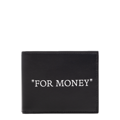 Quote Bifold Wallet - Black