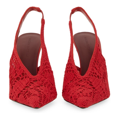 MAYFEYR - Magda Butrym - Crochet Slingback - 523725RED