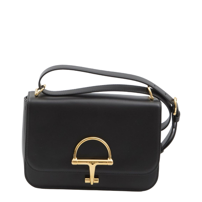 Siena Small Shoulder Bag in Black Leather