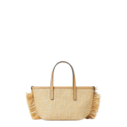 Roll Mini Canvas Top Handle Bags - Pastel Yellow