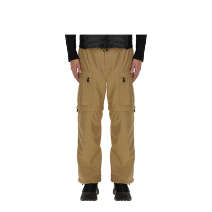 Nylon Cargo Pants with Drawstring