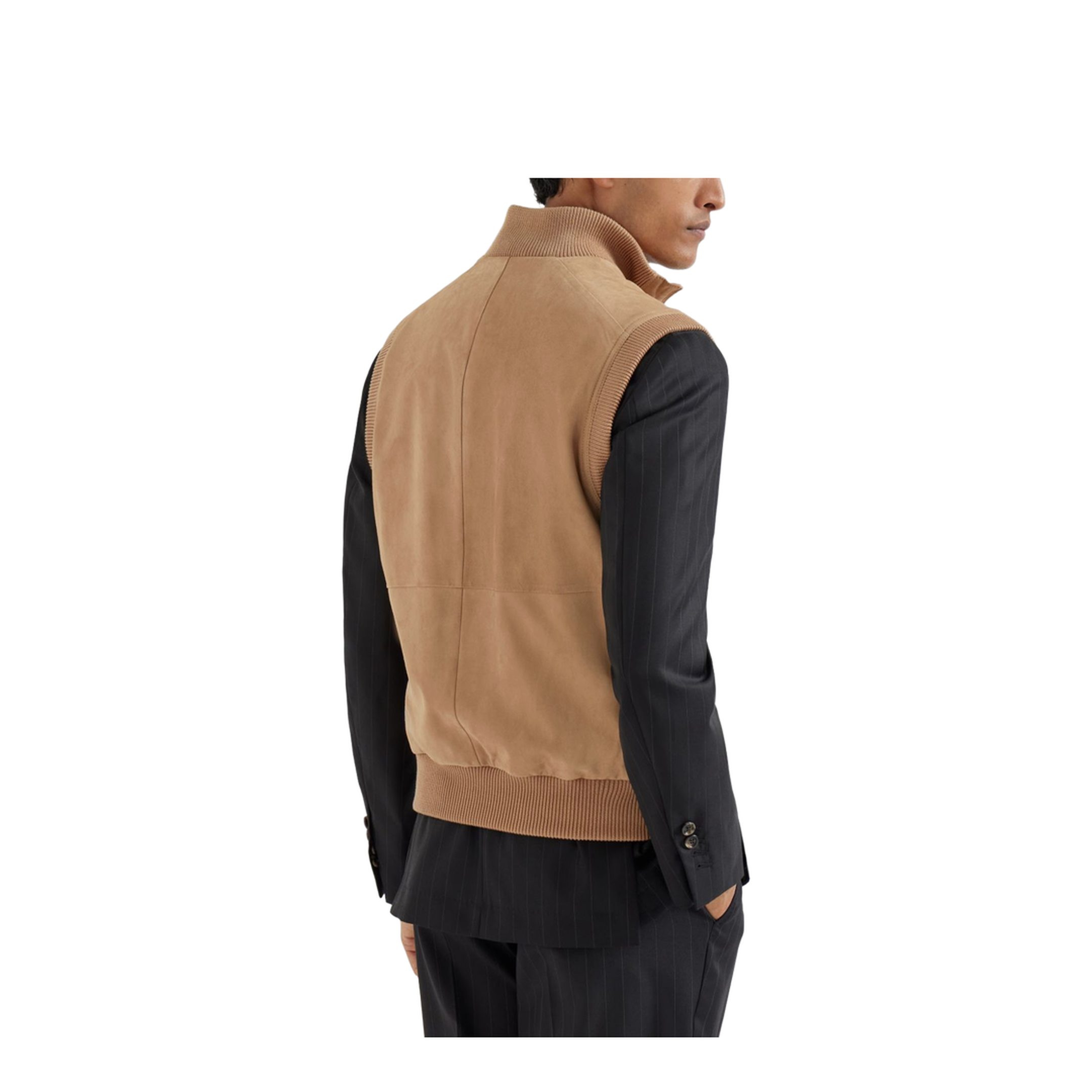 Suede Padded Gilet