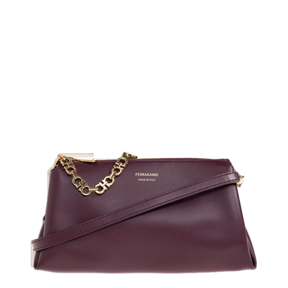 MAYFEYR - Ferragamo - Leather Shoulder Bag - 221076CROSSBODY790051PLUM