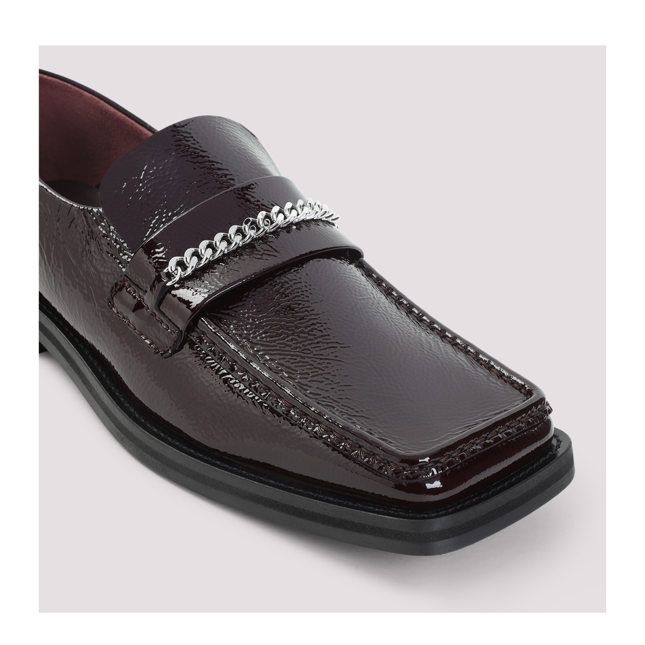 MAYFEYR - Martine Rose - Red Fold Back Bovine Leather Loafers - 1084LP34113RED