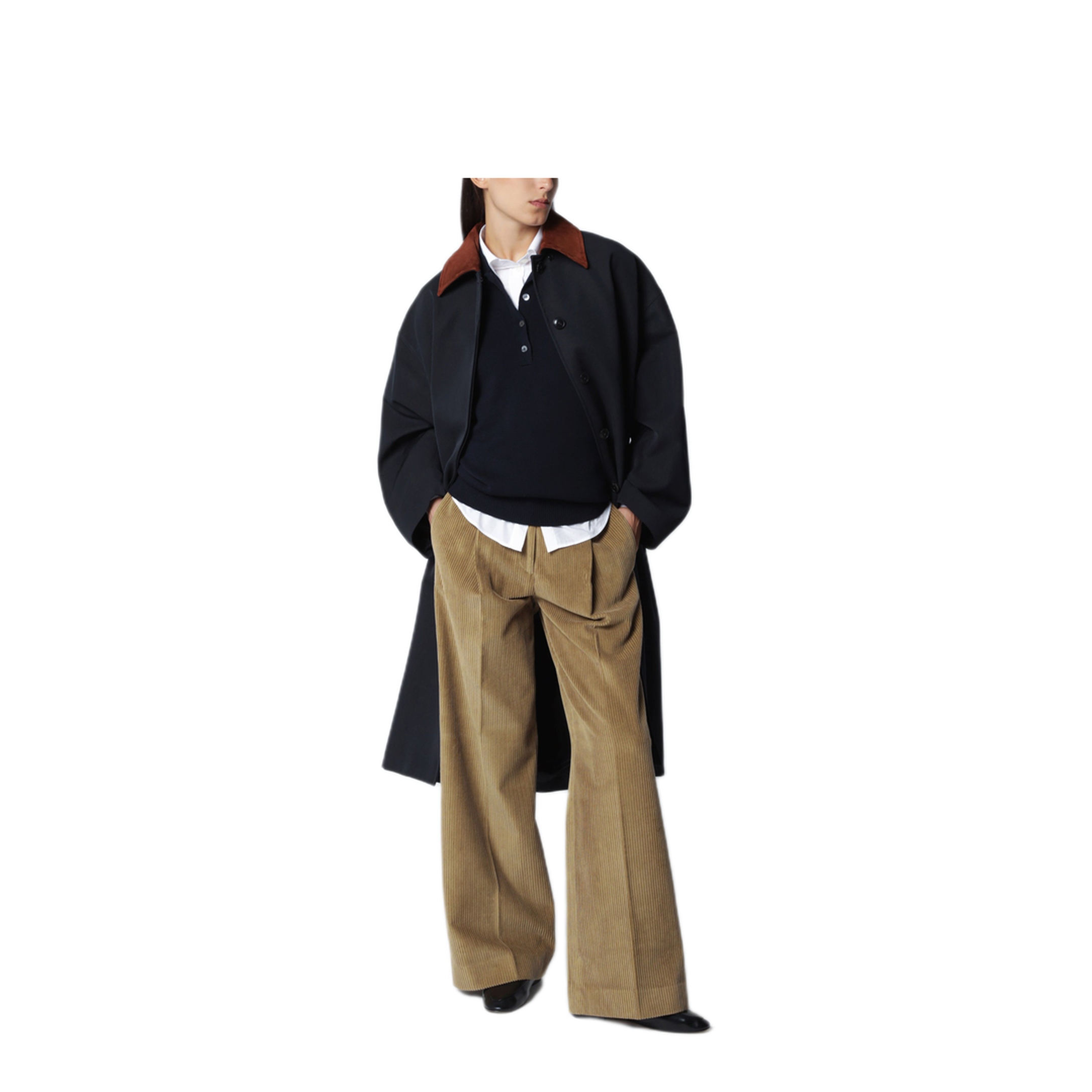 MAYFEYR - Róhe - Navy Cotton And Wool Blend Coat - 420-10-271CO410