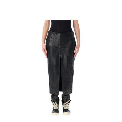 MAYFEYR - Rick Owens - Leather Long Skirt - Black - RP01F6385LBE09