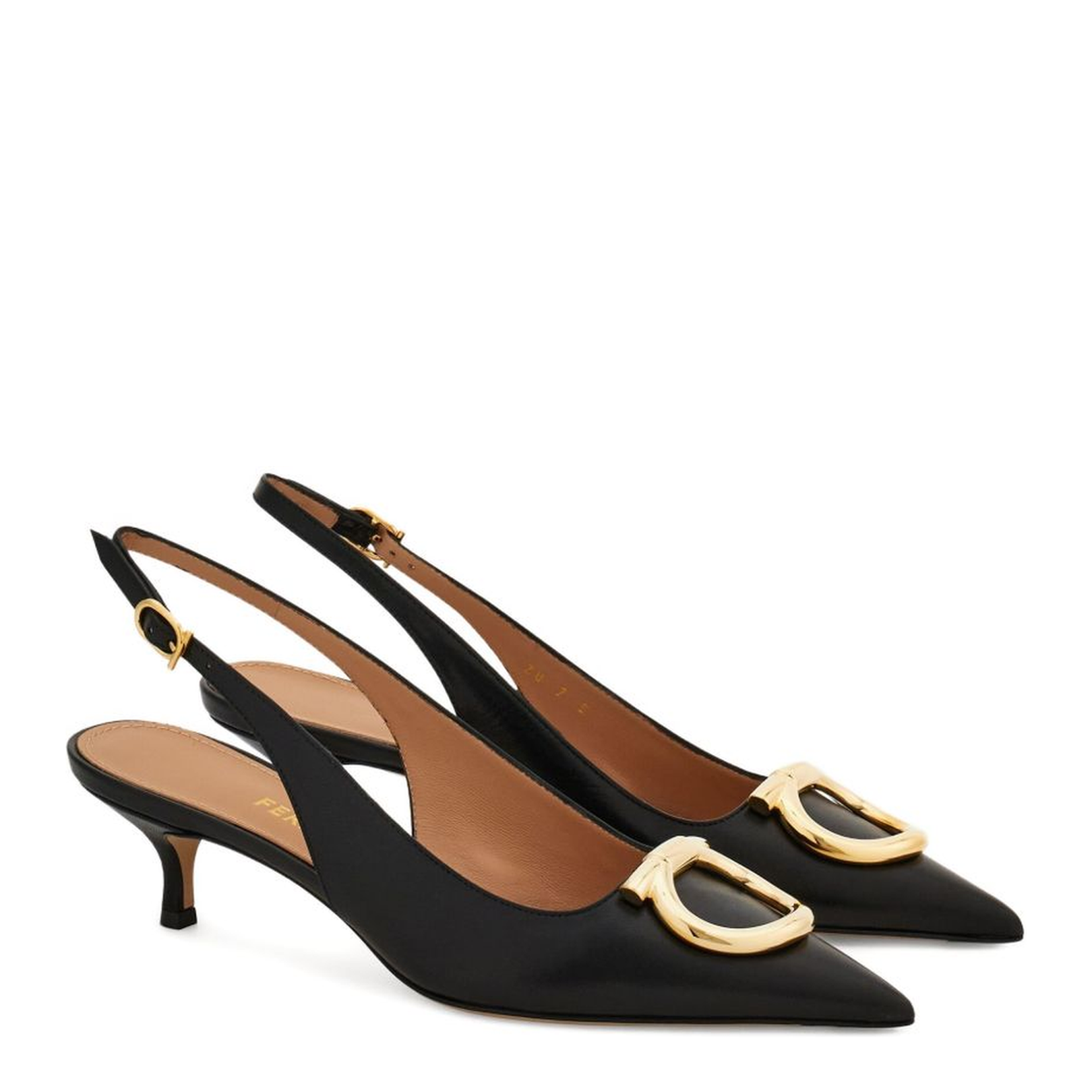 Leather Slingback Pumps