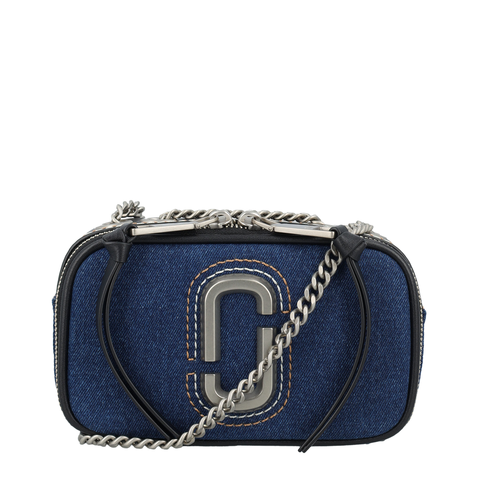 Denim Chain Snapshot Bag