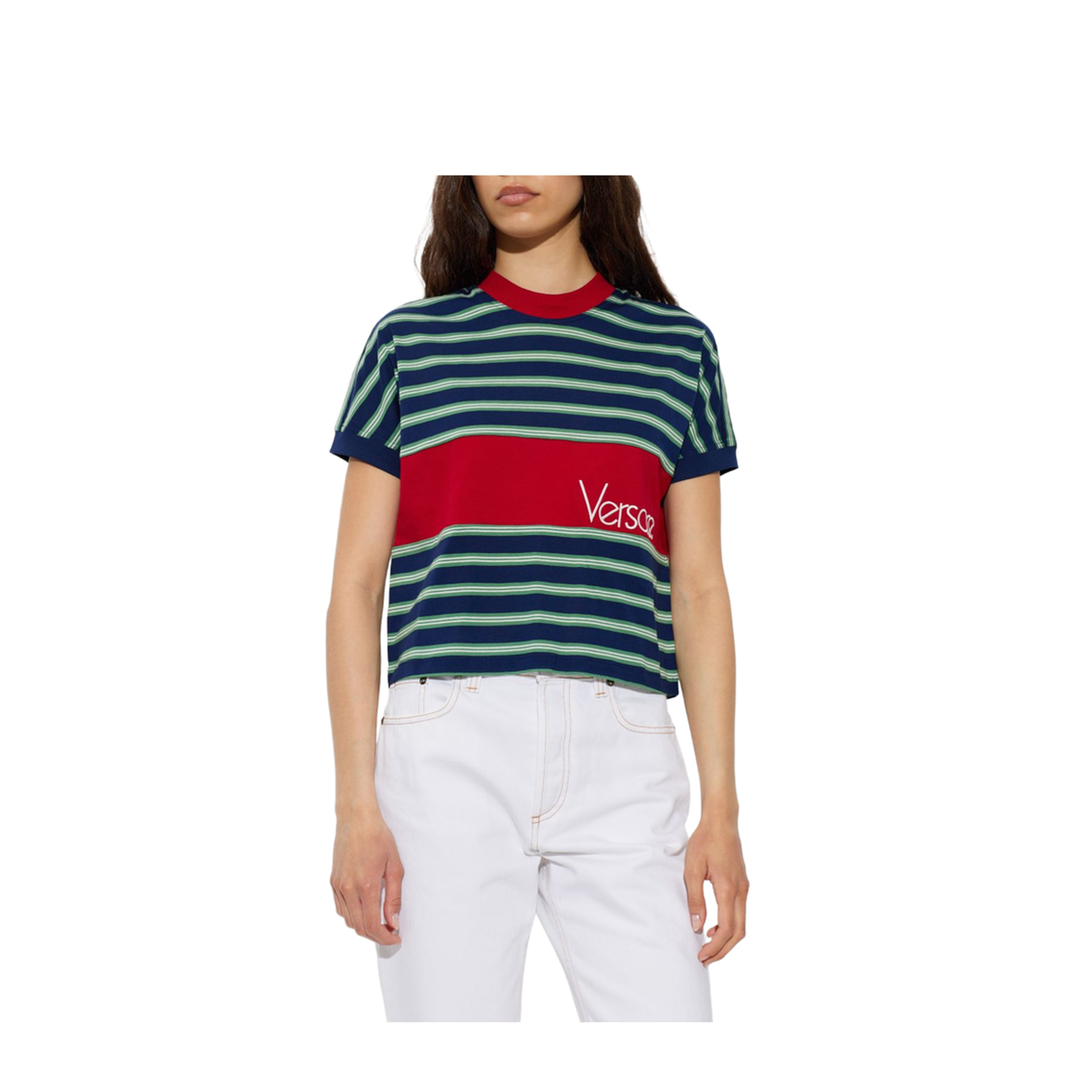 T-Shirt with Striped Pattern