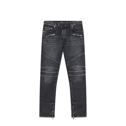 Slim-fit Biker Trousers Denim