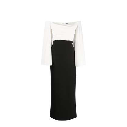 Eliana Wide-Sleeve Maxi Dress